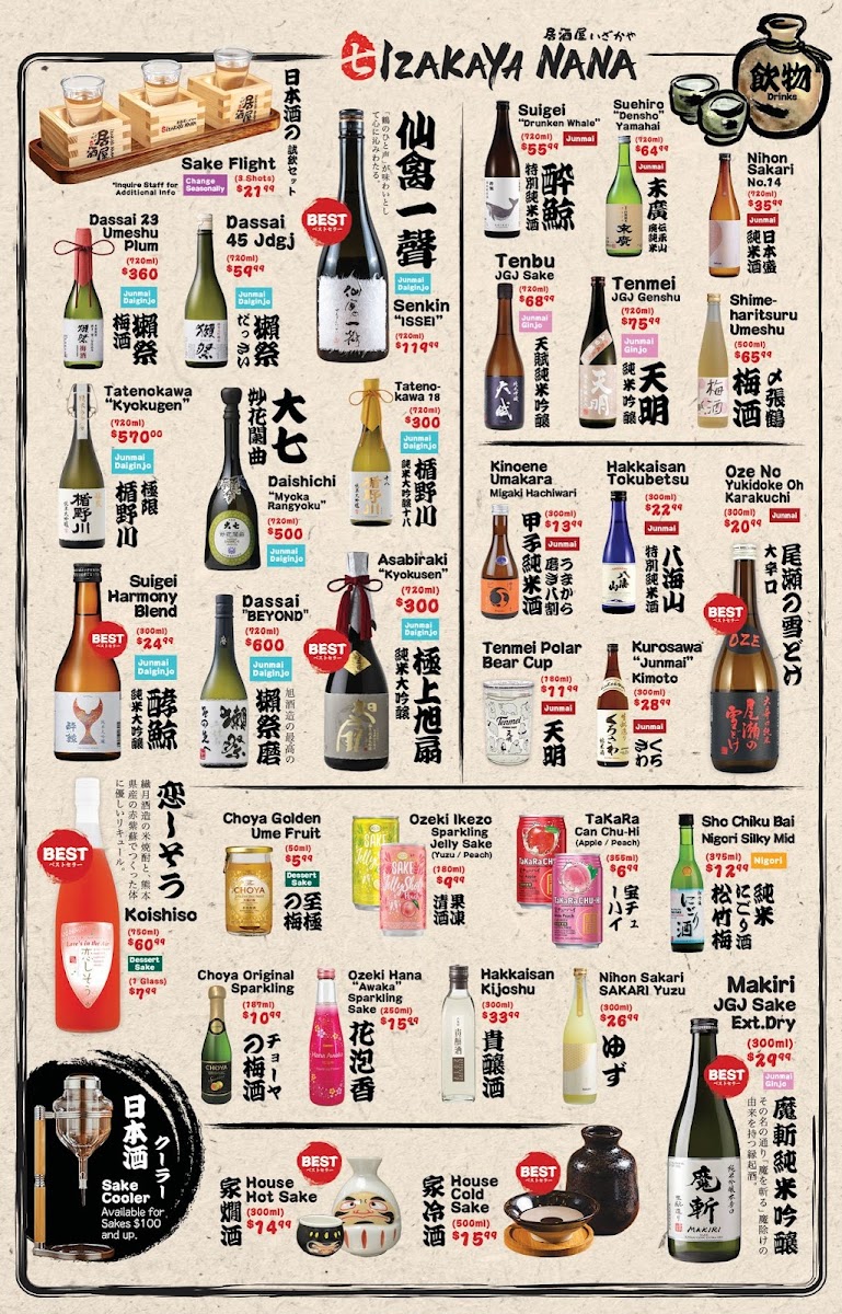 Izakaya Nana Menu - Image 4