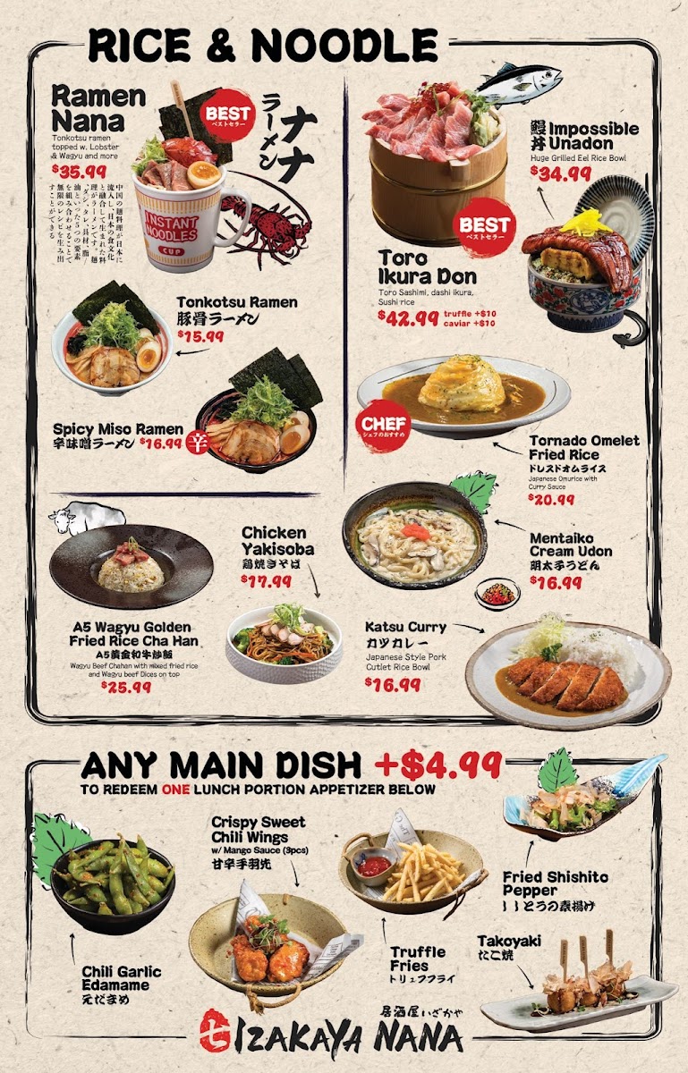 Izakaya Nana Menu - Image 5