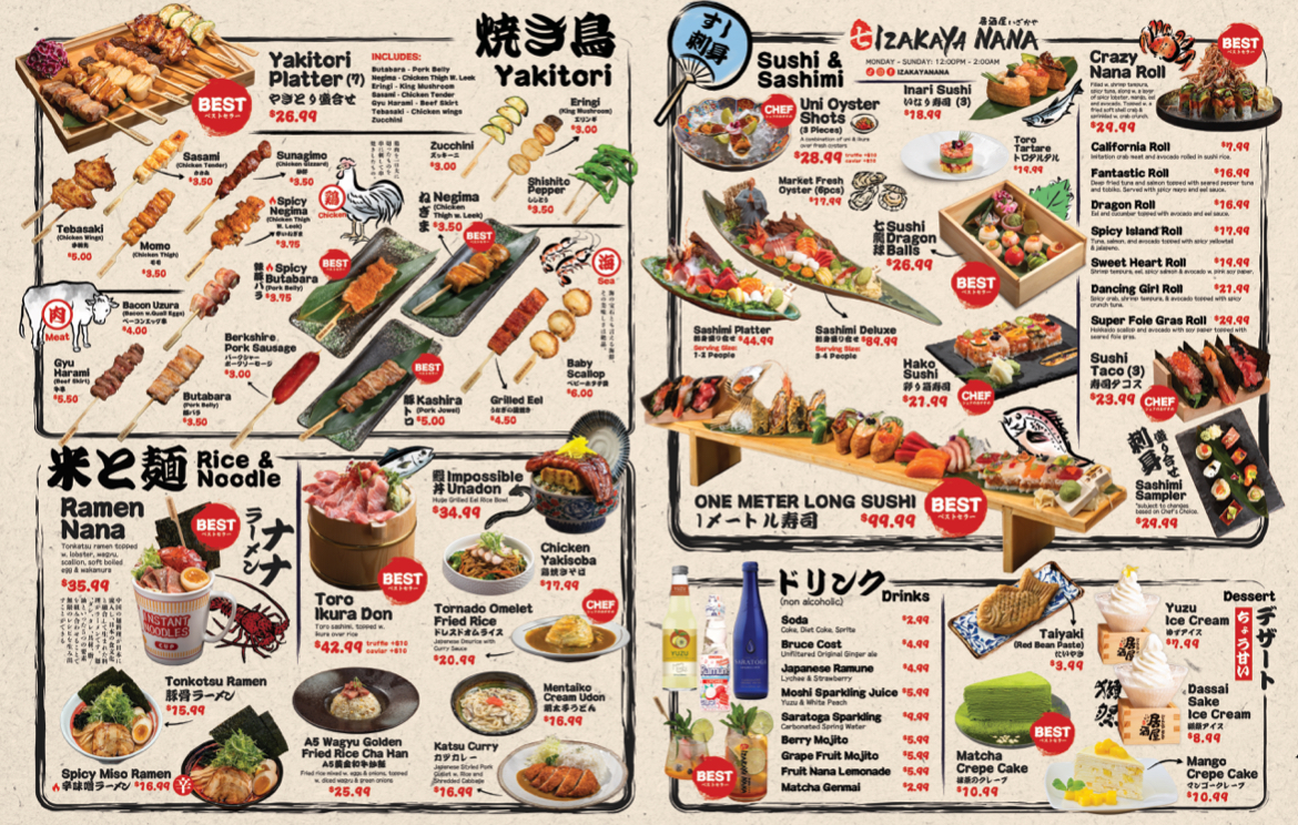 Izakaya Nana Menu - Image 6